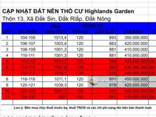 Bán vài lô đất thổ cư mặt tiền dài giá từ 350420tr/lô/hơn 1000m2 có 120m2 thổ cư,  0938 609 ***