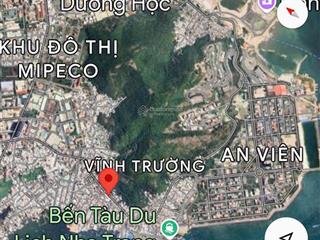 Bán đất tặng nhà cấp 4 mặt tiền kinh doanh đường võ thị sáu, nam nha trang, giá 54 tr/m2