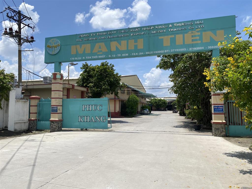 Bán xưởng 16.400m2 tân thới nhất, q12 370tỷ. đang thuê 2tỷ/tháng. sở hữu lâu dài
