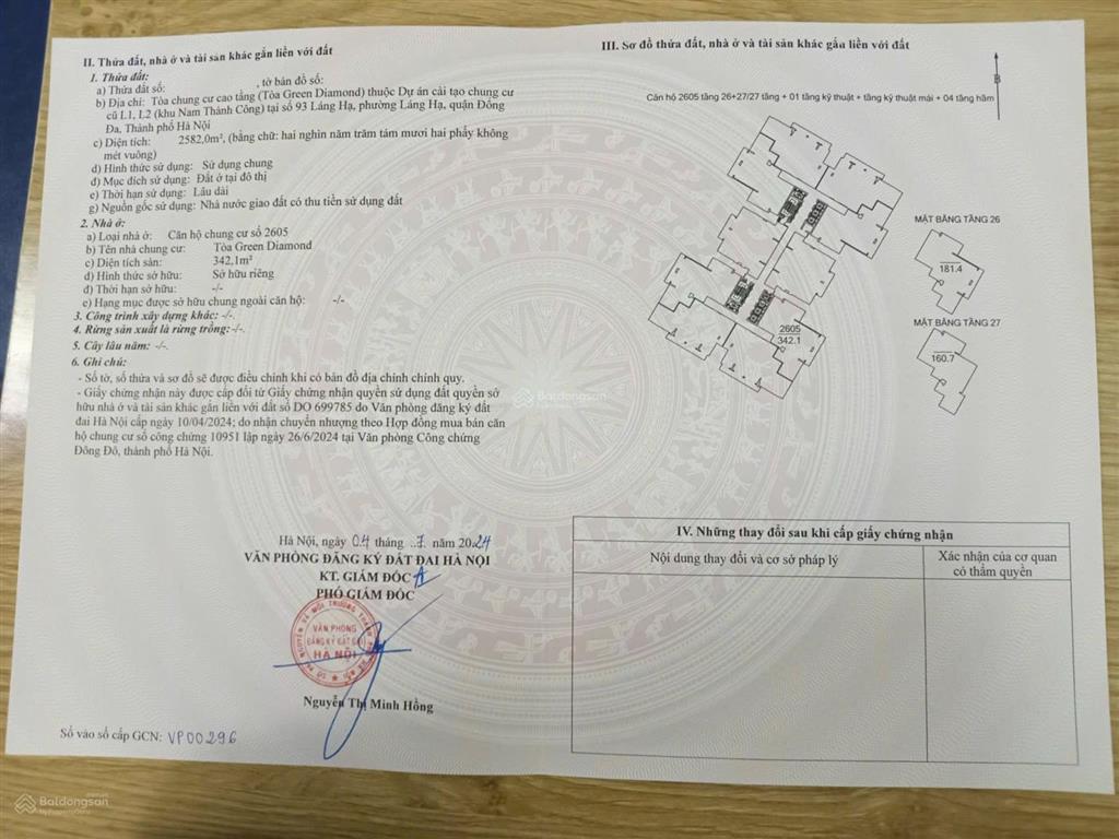 Siêu phẩm dupex diamond green 93 láng hạ tác phẩm độc bản cho người sưu tầm tinh hoa chào bán 75ty