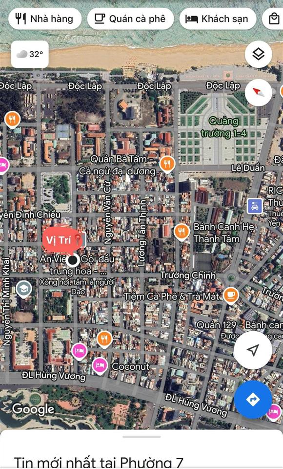 Nhà mặt tiền đường đồng khởi, phường 7, ngay công viên 26/3, đường nhựa vỉa hè, ra biển chỉ 500m