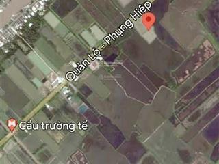 Bán đất trống mặt tiền quản lộ phụng hiệp