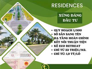 Đất nền đối diện eco retreat chỉ 2 tỷ  dt 100m2 shr, công chứng liền