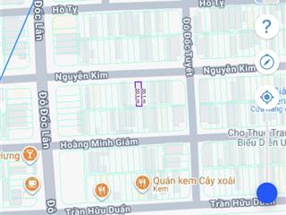 Bán đất nguyễn kim, hướng bắc, dt 100m, tuyến đường thông vào cổng trung tâm thương mại