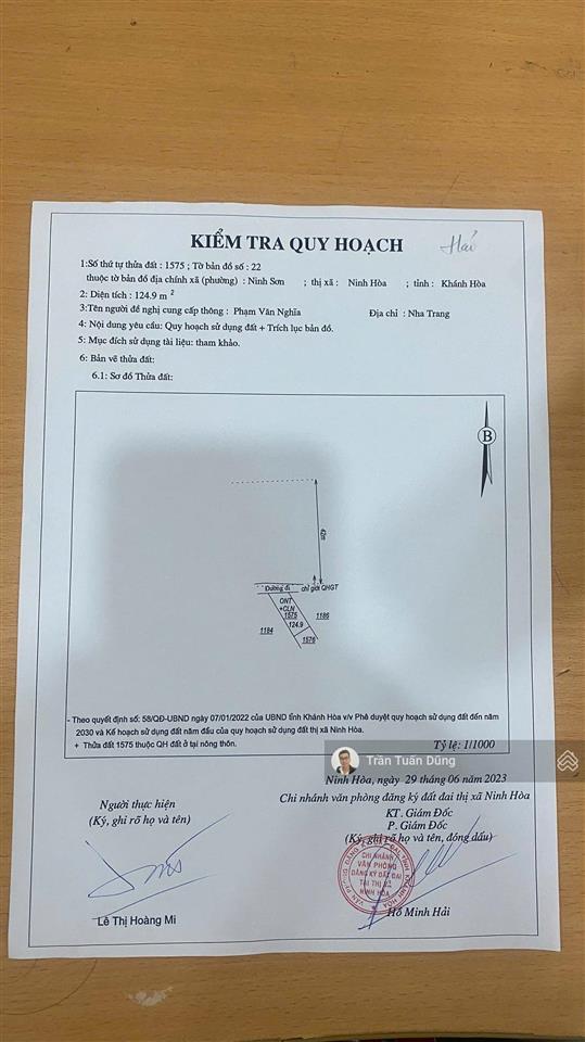 Bán gấp lô đất mặt tiền qh 42m ninh sơn giá rẻ chỉ 545 triệu