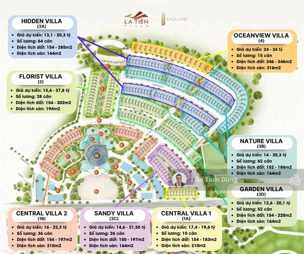 Bán villa đẹp xuất sắc tại la tiên villas, giá thỏa thuận, 152m2