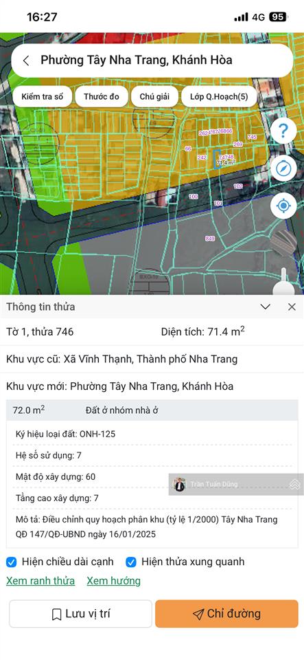Bán gấp lô phường tây nha trang giá rẻ