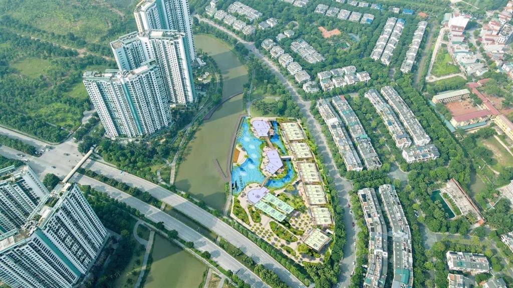 Bán biệt thự mặt hồ aquabay  thiên nga  mimosa diện tích 500m2  4 tầng  view hồ thiên nga.