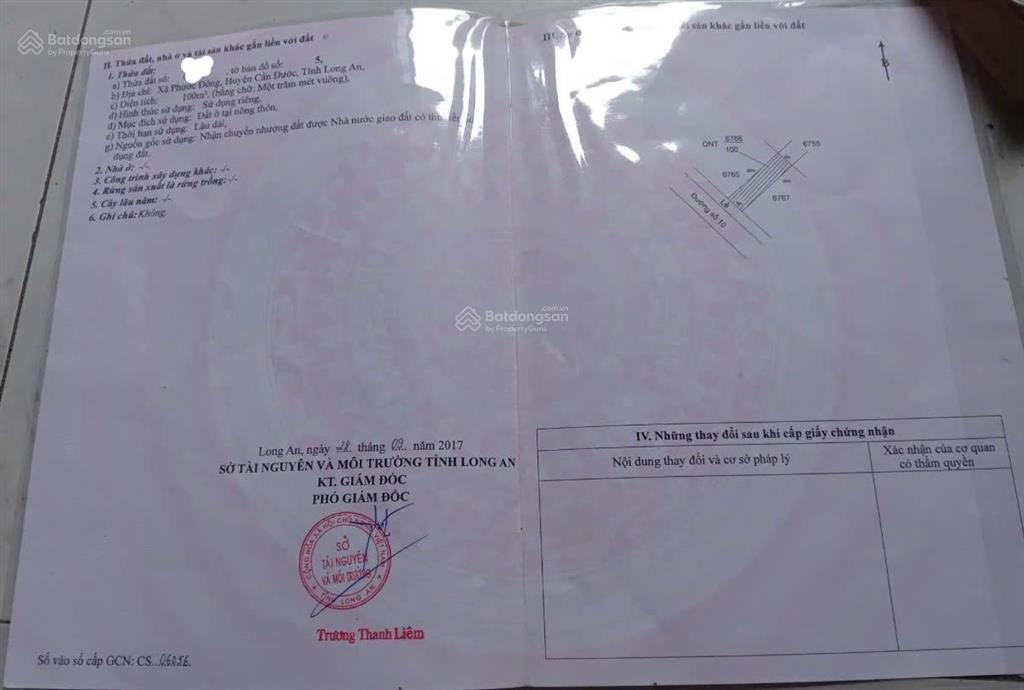 Chủ cần tiền bán ngộp lô đất khu dân cư phước đông giá chỉ 1 tỷ 060