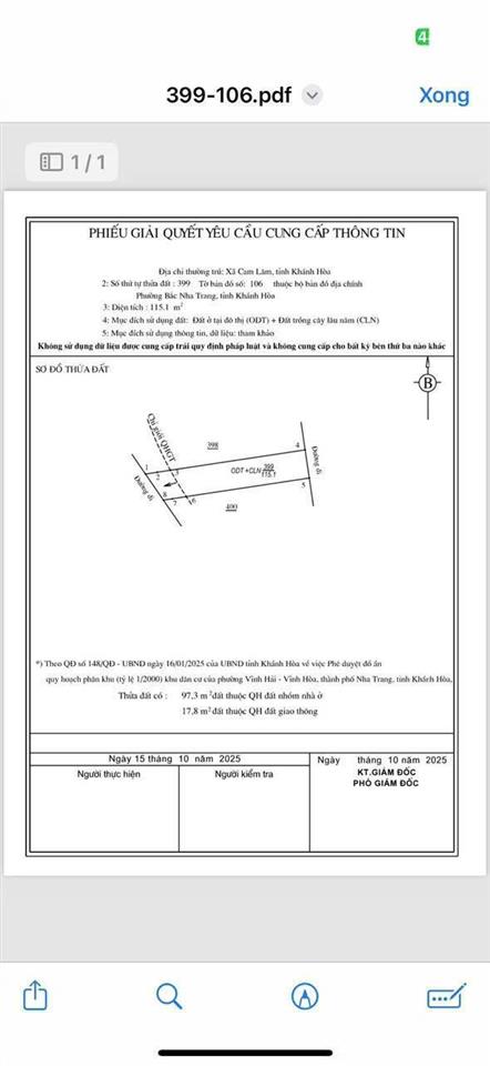 Bán đất đường hoà trung, vĩnh hoà, nha trang. dt 115m2. sổ hồng thổ cư. hướng tây. giá 4,1 tỷ