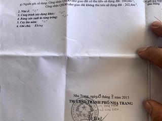 Bán nhà cấp 4 đường xuân lạc, vĩnh ngọc (p. tây nha trang). nha trang. dt 302m2. sổ hồng. giá rẻ