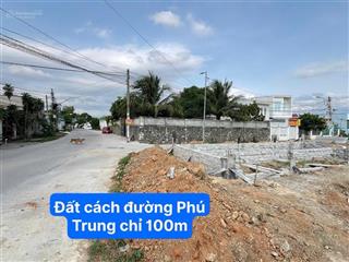 Lô đất zá rẻ gần khu mini phú trung  phường tây nha trang ( vĩnh thạnh cũ) chỉ 1 ty?450 đường oto