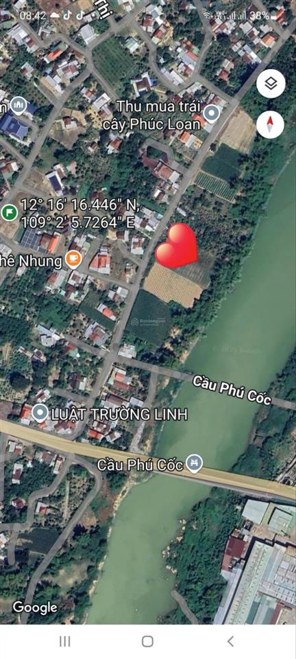 Mặt tiền view sông cái , diên lâm diên khánh nha trang . 1.414m2 giá chỉ 1.7 tỷ