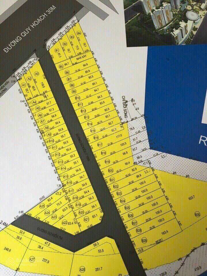 Đất 4,4m*21,5m kdl sinh thái đường cầu đình vuông vức cách ngã 3 long phước 200