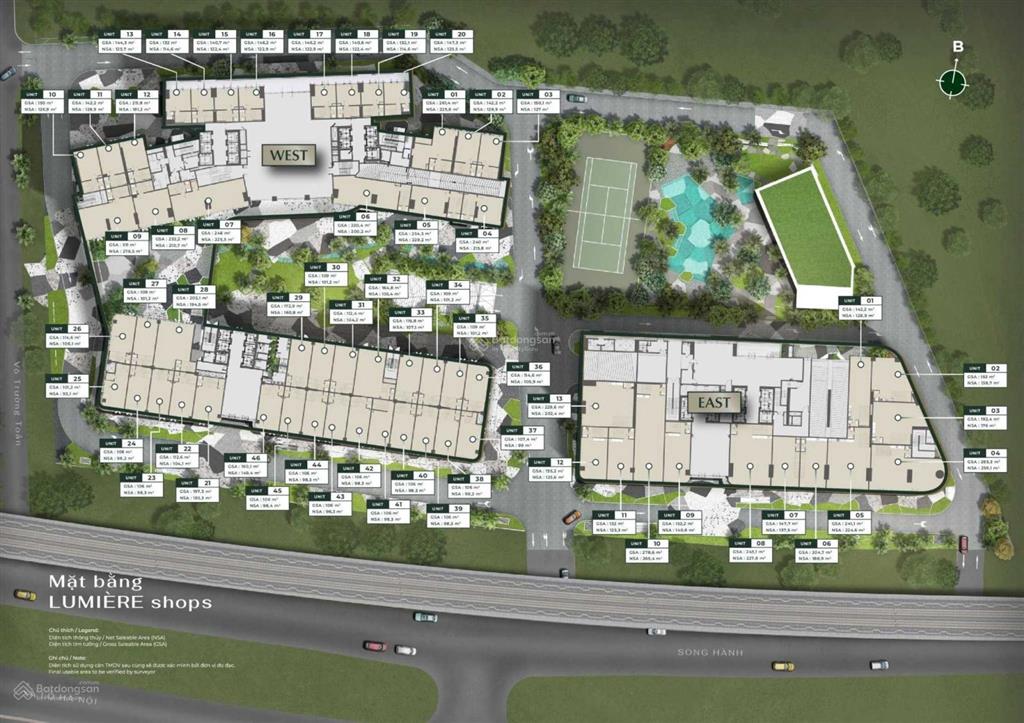 Cho thuê nhiều shophouse lumière riverside vị trí mặt tiền từ 16 usd/m2.  0904 320 *** mr nguyên