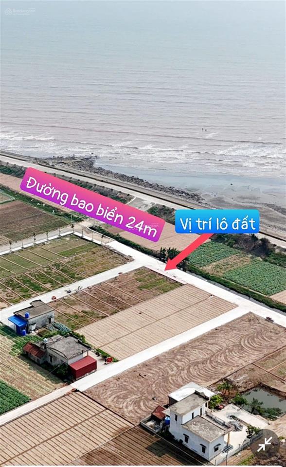 Chính chủ cần bán lô đất mặt biển 100m2, mặt tiền 5m, giá nhỉnh 2 tỷ