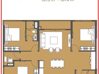 Độc quyền căn 3pn 109m2 giá tốt nhất, view bể bơi, ngắm pháo hoa venice, mr linh gdkd 0973 636 ***