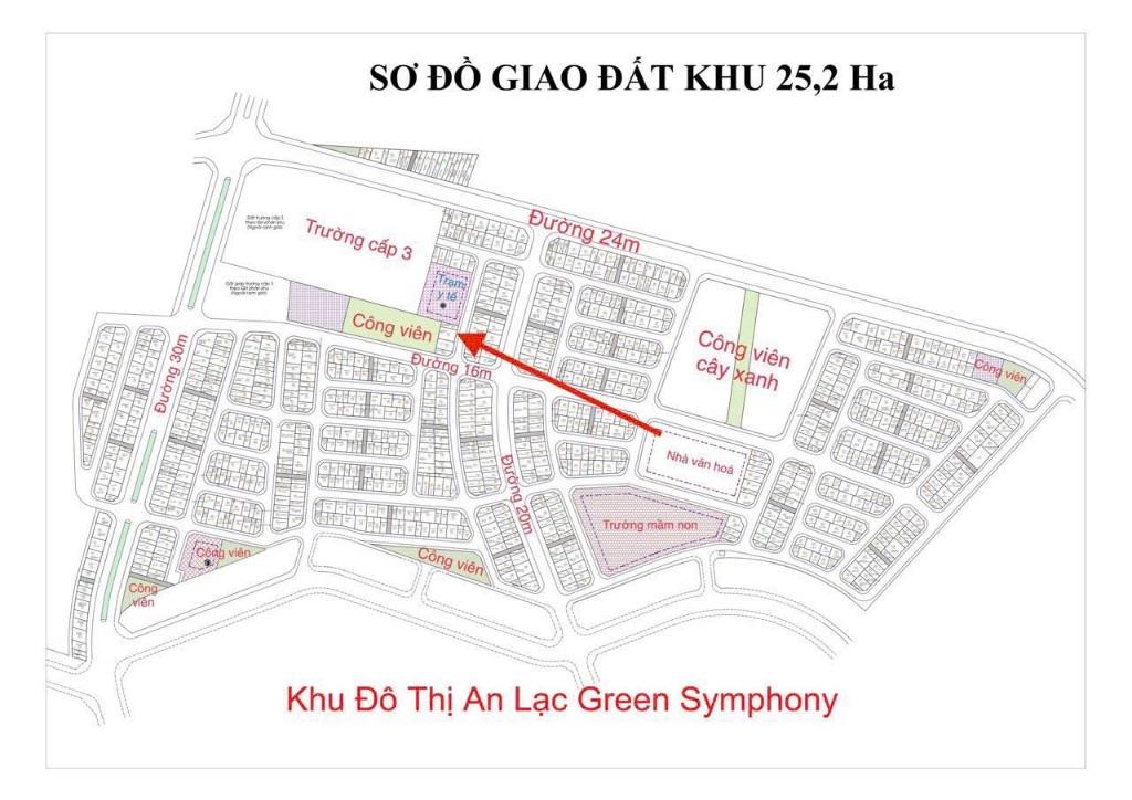Bán lô 60m2 hai mặt thoáng cạnh công viên và trường cấp 3 giá tốt