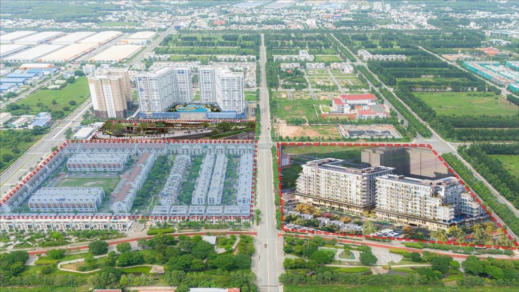 Bán nhà phố 114m2, giá 10 tỷ, dự án midori park haruka, thành phố mới bình dương