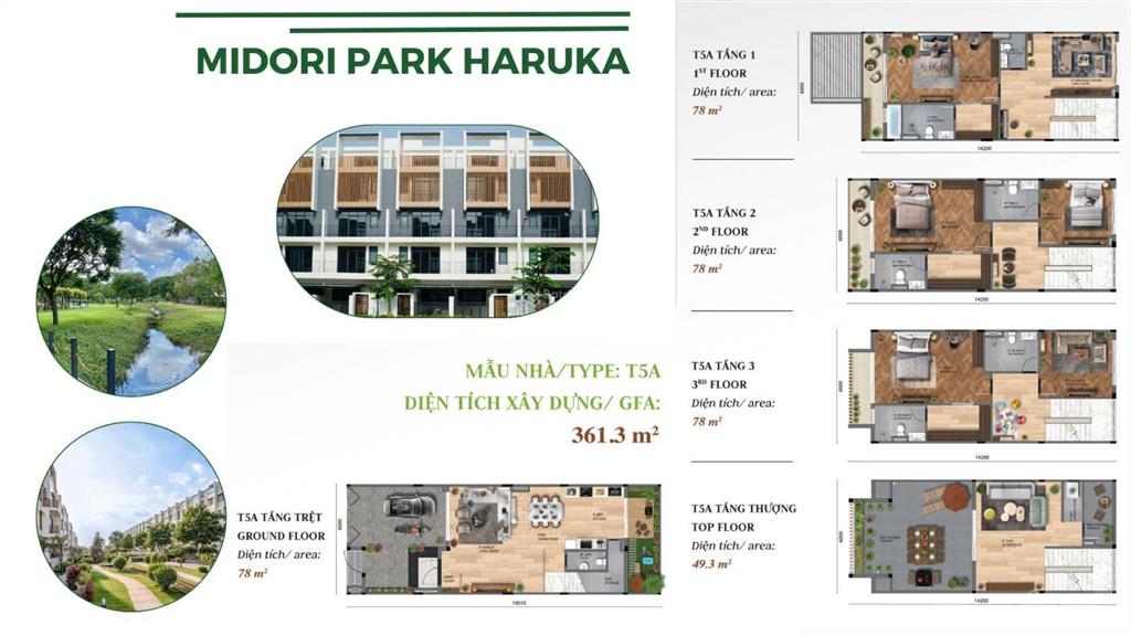 Nhà phố liền kề haruka,362m2 gián bán 10 tỷ, nhận nhà ngay