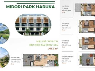Nhà phố liền kề haruka,362m2 gián bán 10 tỷ, nhận nhà ngay
