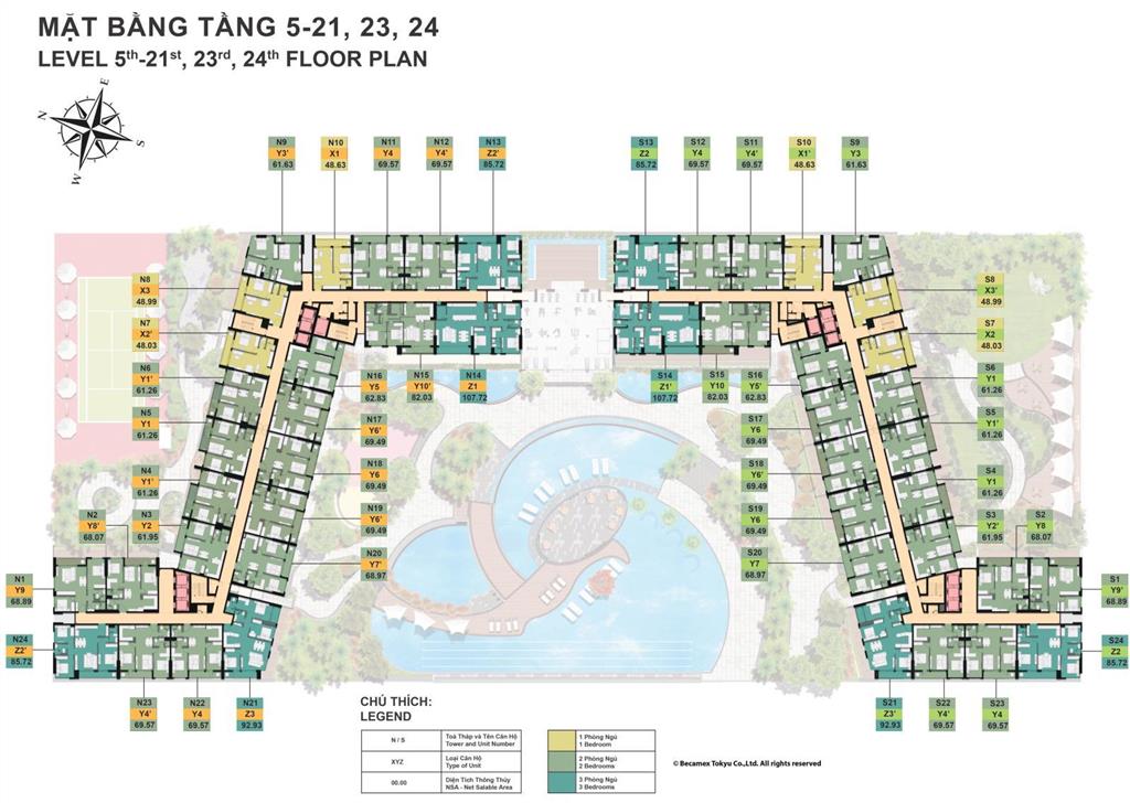 Chỉ với 3.6 tỷ sở hữu ngay căn hộ 2pn tầng cao nhất tại the glory