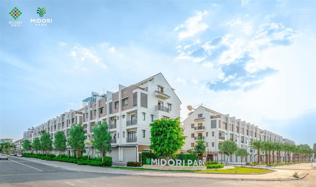 Bán nhà phố liền kề 6x19m, khu đô thị midori park, cđt becamex tokyu, nhận nhà ngay, cạnh sthị aeon