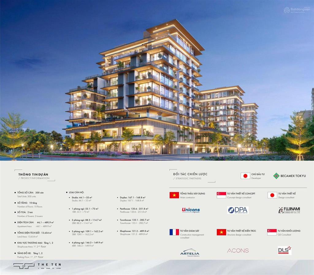 Bán penthouse 139m2 tầng 10 tại the ten, cạnh siêu thị aeon, căn hộ thượng lưu từ cđt becamex tokyu