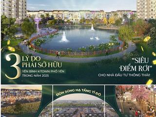 Ktown phổ yên trung tâm mới, cơ hội mới! em đang có lô cạnh góc hàng f0 siêu hiếm 0961 111 ***