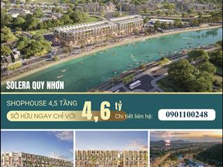 Mở bán đợt đầu 12 căn shophouse 5 tầng solera quy nhơn, chiết khấu tới 14%, sổ hồng sẵn.