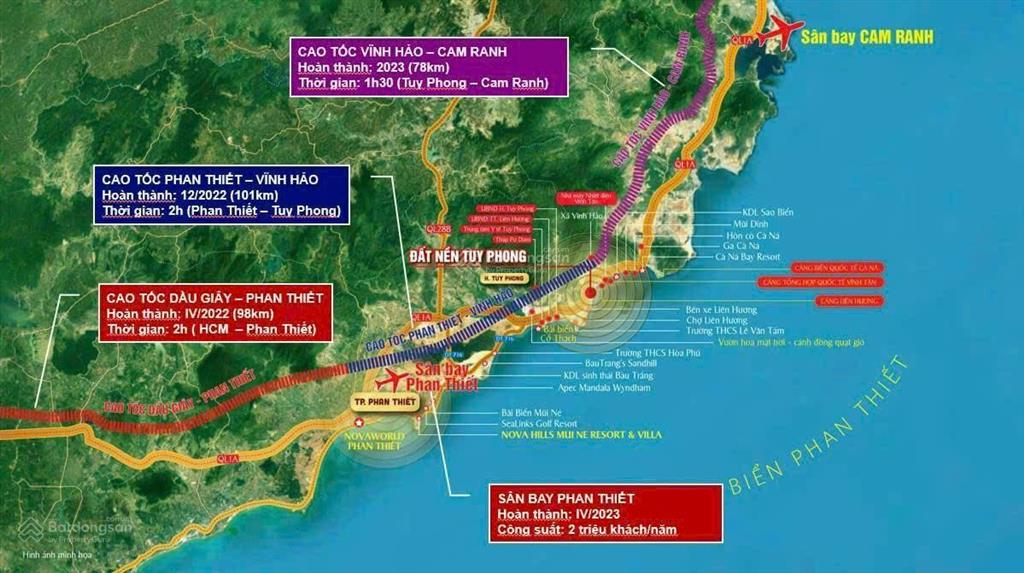 Bán cụm 04 lô liền kề đất biển bình thuận, đường qh 29m thông thẳng ra biển, ngay kdc hiện hữu