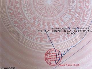 Bán lô đất thổ cư 100%, chiều ngang 7m, đường ô tô, gần đường 23/10, giá 2 tỷ 200 triệu