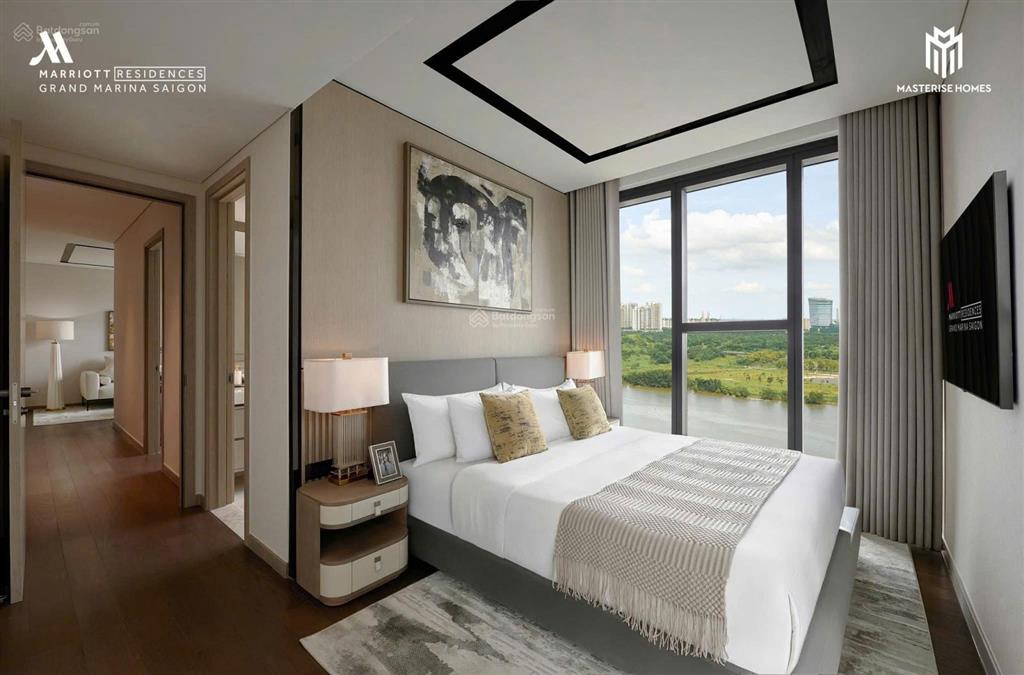 Bán căn 1pn+ 71m2 view sông sg dòng đặc biệt căn hộ marriott quận 1, đăng ký được gpkd hợp pháp