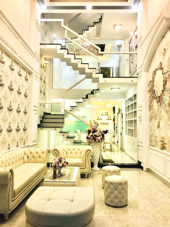 Nhà nguyễn văn lượng, p6, gv. dt 4,2m x 15m nhà mới trệt lững 2 lầu st, giá 9,2tỷ tl