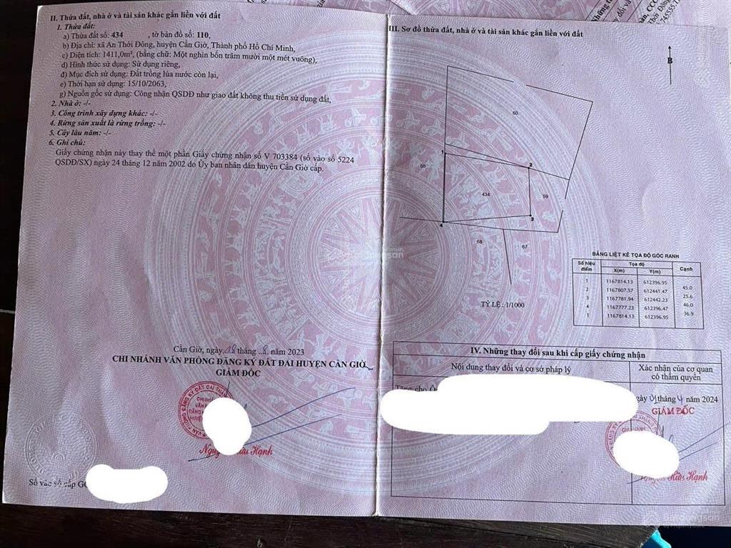 Bán đất mặt đường xe hơi xã an thới đông, mt đường ôtô 5 met thích hợp làm nhà vườn nghỉ dưỡng