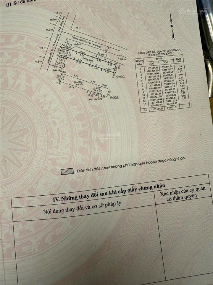 Nhà 1 lầu shr mặt tiền đường lê lợi ,trung chánh , hóc môn 4ty290 (tl)