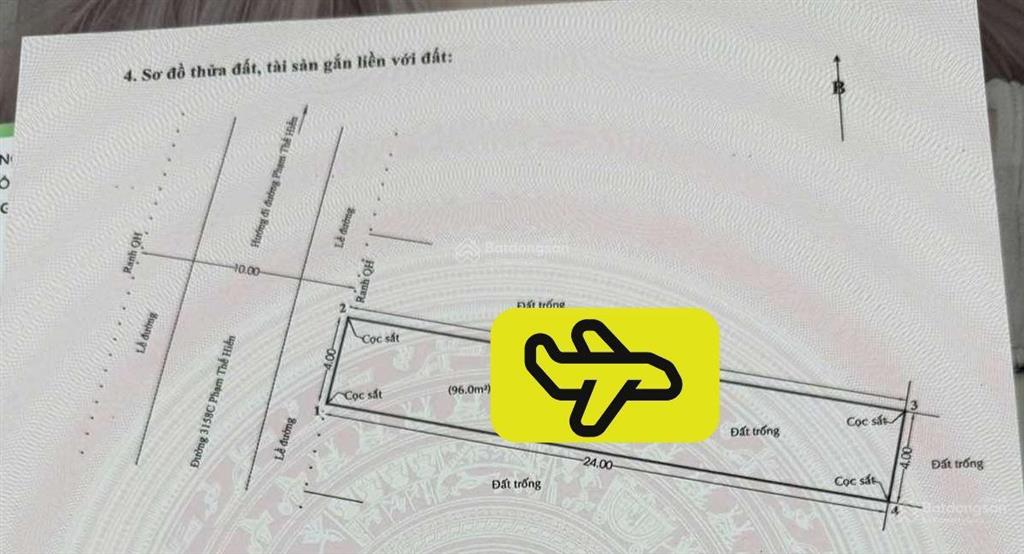 Bán đât đường 3158c phạm thế hiển p7 q.8 4x24 giá 7 tỷ
