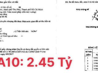 Bán nền a10 kdc tín hưng long phước 1  đoạn chưa qua cầu dinh
