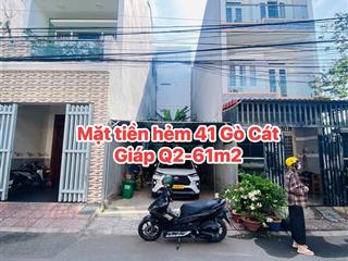 Bán nền đất hẻm 41 gò cát 4.15 tỷ/61.5m2