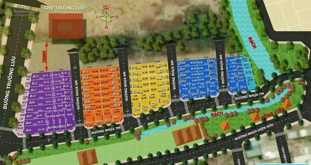 Bán đất mặt tiền hẻm 45 trường lưu