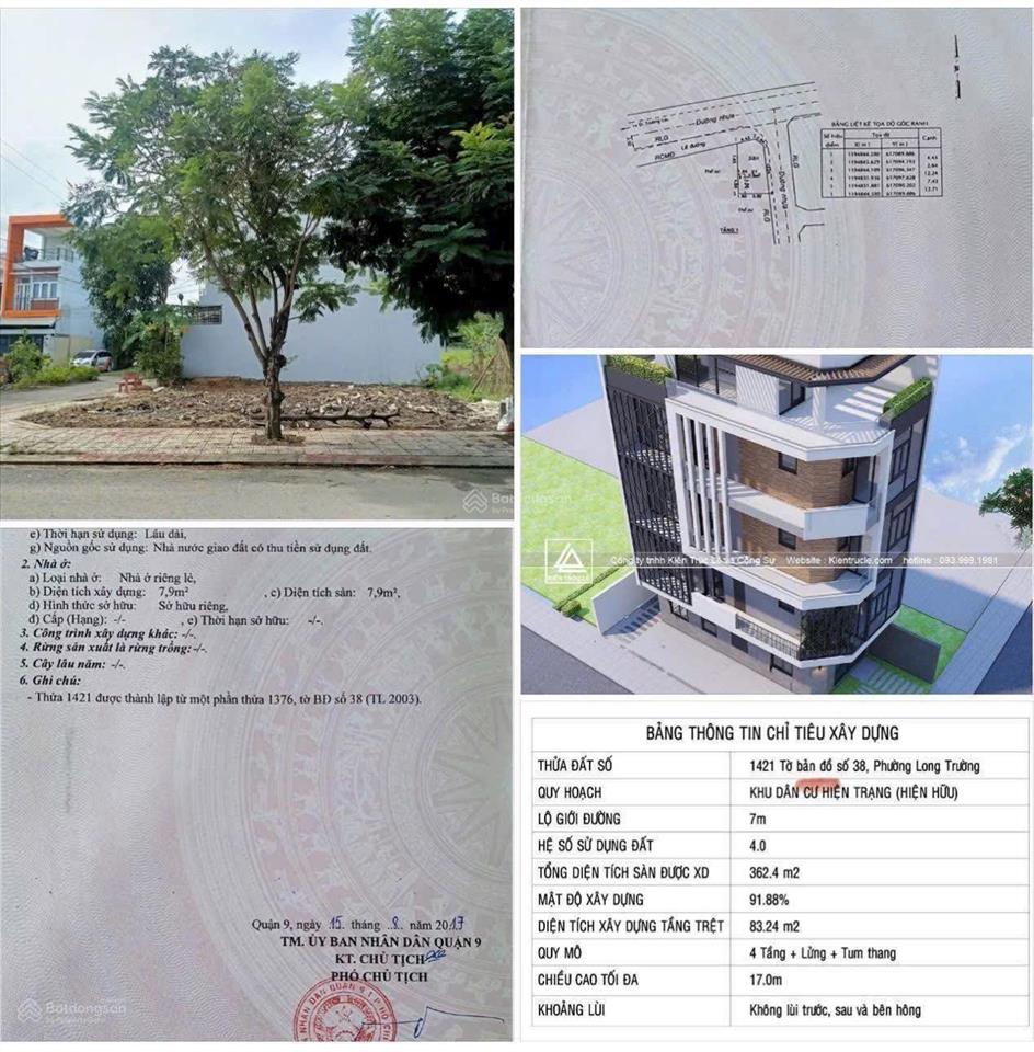 Bán nền góc 2 mặt tiền hẻm 47  kdc an phú 5,95 tỷ/91m2