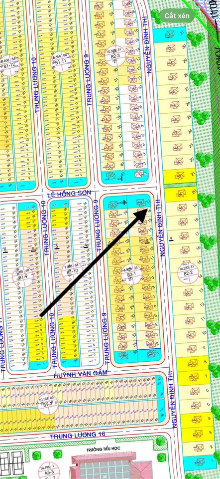 Góc bt 594m2 đường nguyễn đình thi x lê hồng sơn  khu đảo vip hoà xuân