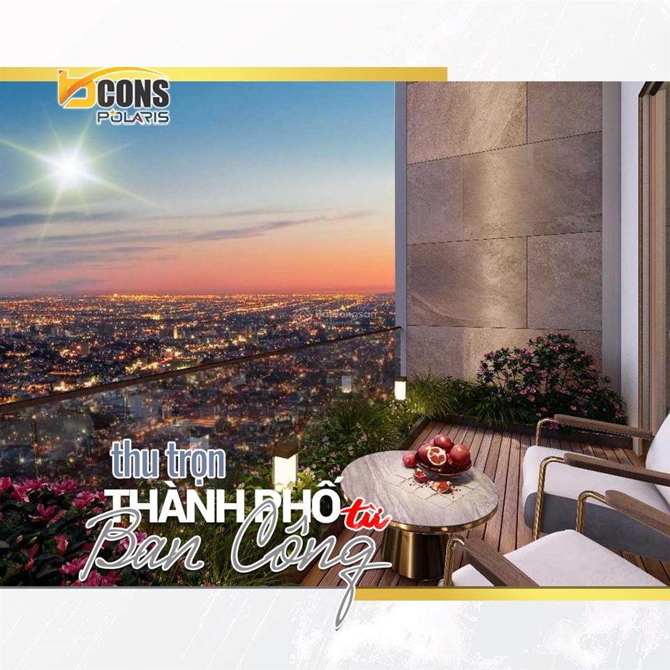Bán căn hộ 1 phòng ngủ có ban công chỉ 1,86 tỷ 0899 525 *** minh thông bcons