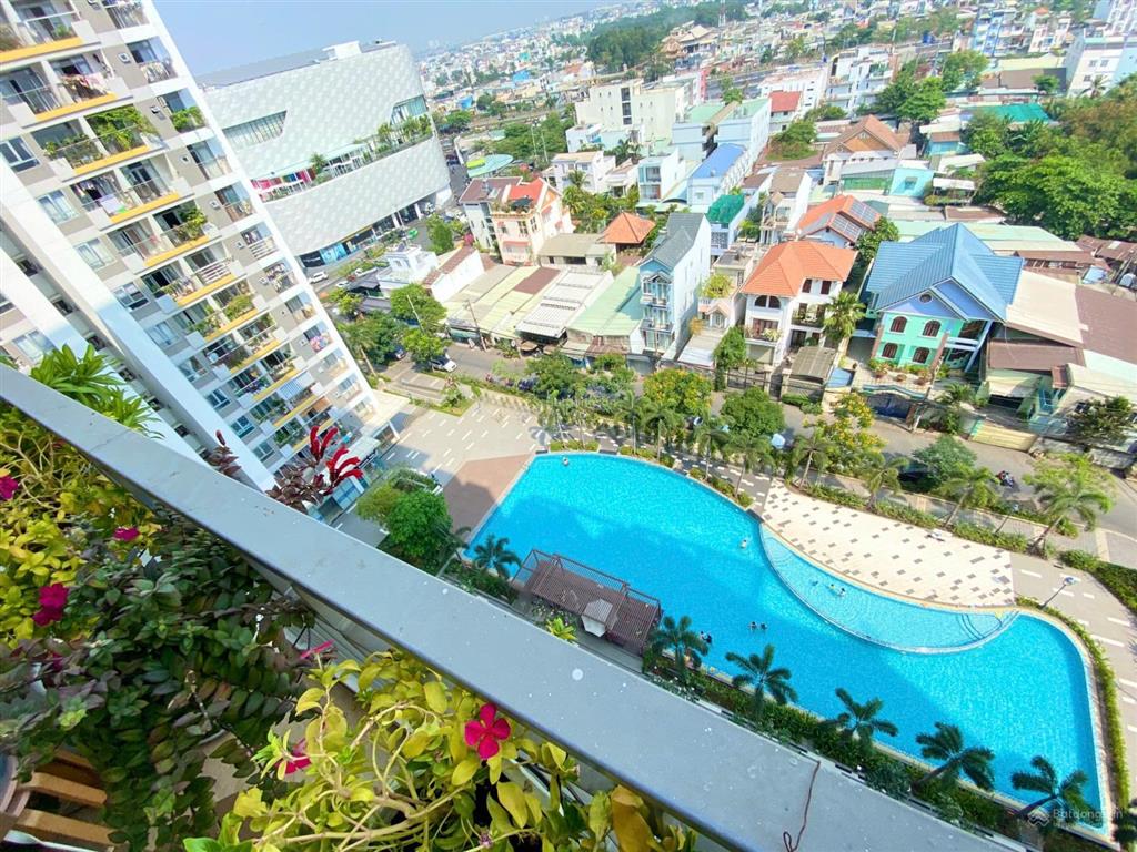 Bán 4.8 tỷ căn 2pn opal garden đầy đủ nội thất tầng 11, diện tích 70m2 view hồ bơi