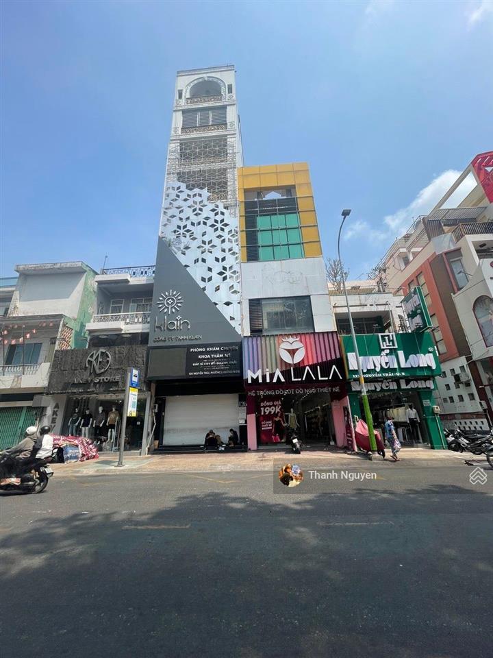 Vị trí rất đẹp  mt nguyễn trãi, quận 5  5.5x21m  5 tầng  hđt 120 triệu/tháng  giá 55 tỷ
