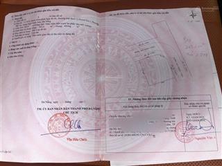 Bán đất góc 2 mặt tiền đường phan tôn & lã xuân oai  ngũ hành sơn  đà nẵng
