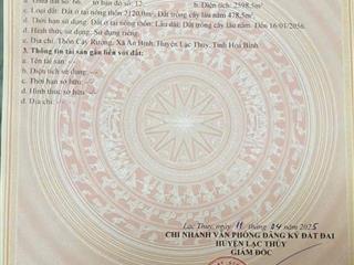 Đất đẹp 3 mặt giao thương cáp treo chùa tiên giá chỉ từ 150 triệu/lô tại an bình, lạc thủy