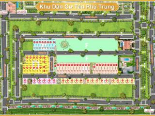 Ưu đãi 15%, kdc tân phú trung, sổ hồng riêng, xây tự do, 8x10, 6x14, 5x17 giá 1.93 tỷ