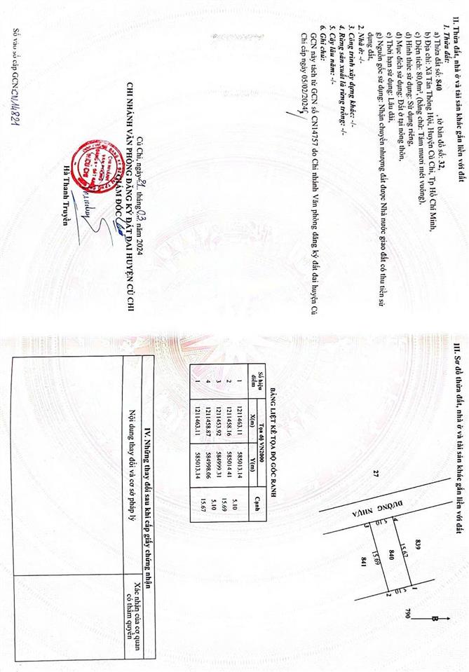 Nhà sổ riêng, tân thông hội, 5x16=80m2, trệt lầu, 2 phòng ngủ, 1.6 tỷ