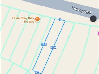 Bán đất mặt tiền trương định. đường 7m5 thông biển